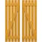 Ekena Millwork Americraft 5-Board (2 Batten) Wood Spaced Board-n-Batten Shutters w/ Z-Bar, ARW102SB519X77TUH, PR ARW102SB519X77TUH - alternate 1